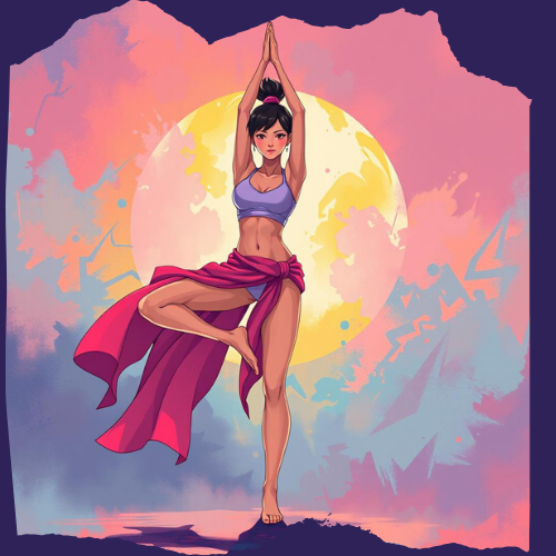 Lunar Arc Yoga Mat – 3mm Natural Rubber | ASANIME Arc Series
