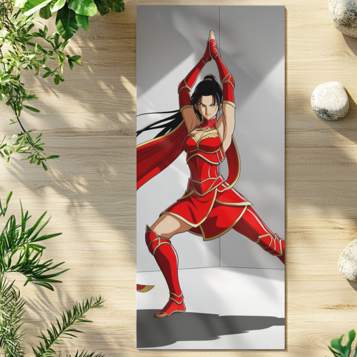 Inferno Arc Yoga Mat – 3mm Natural Rubber | ASANIME Arc Series