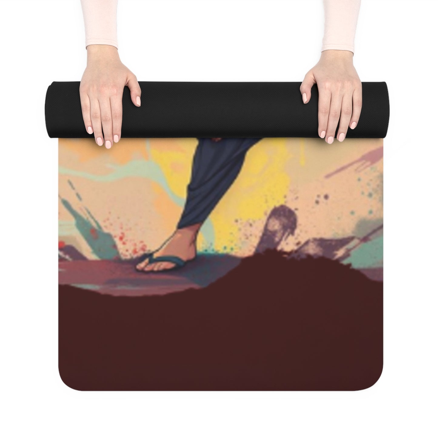 Grit Stance Yoga Mat – 3mm Natural Rubber | ASANIME Arc Series