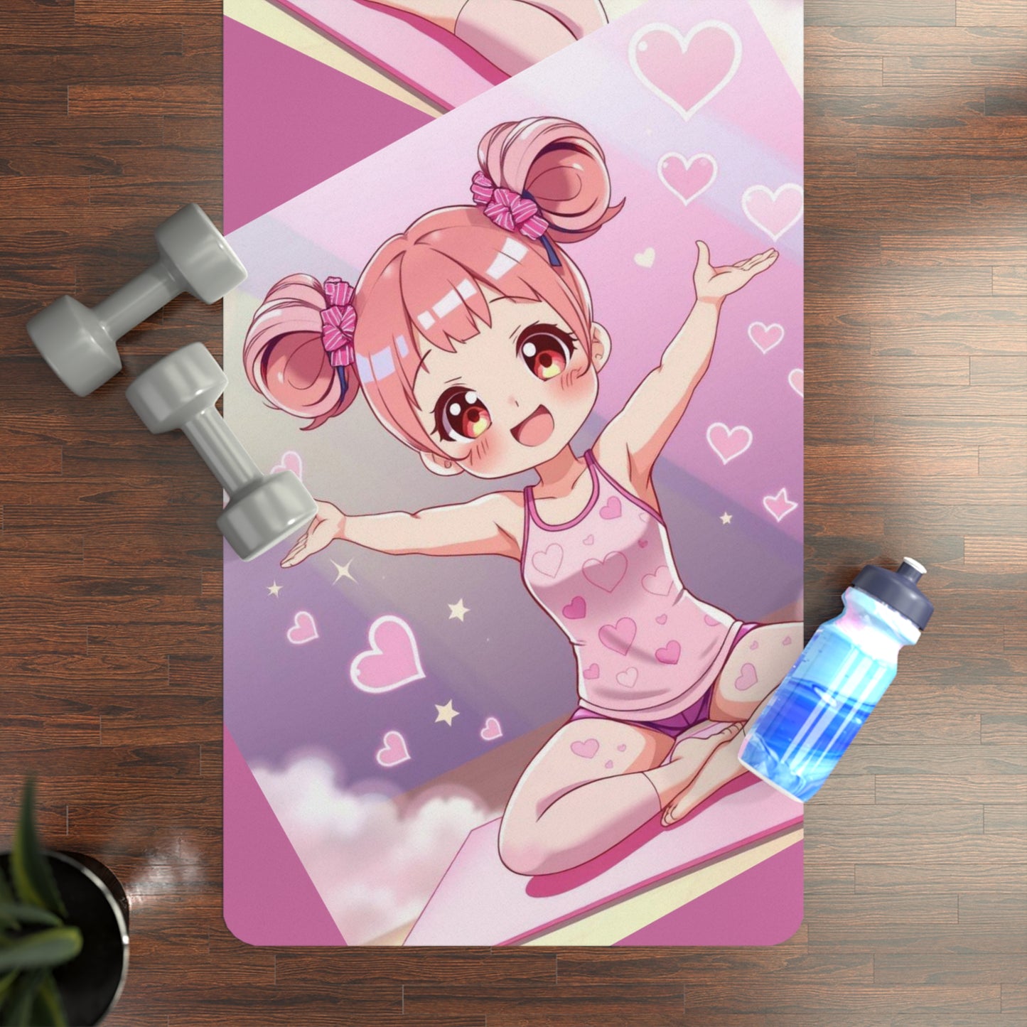 Bubble Beam Stretch Yoga Mat – 3mm Natural Rubber | ASANIME Arc Series