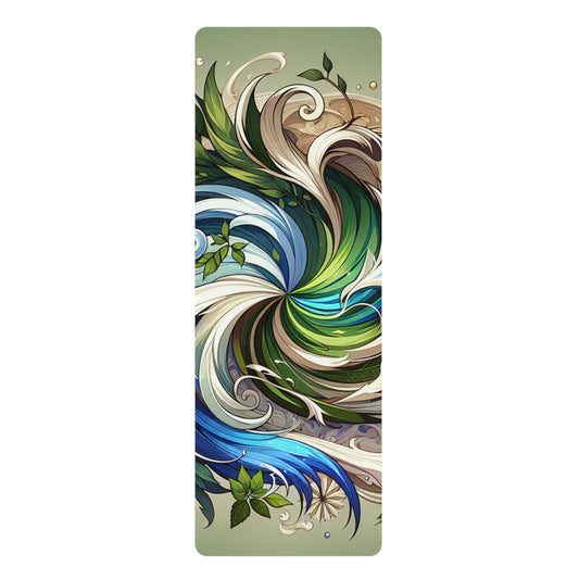 Spiral Nature Mandela Yoga Mat – 3mm Natural Rubber | ASANIME Arc Series