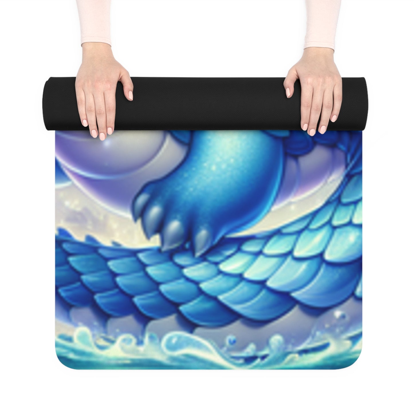 Cute Dragon Yoga Mat – 3mm Natural Rubber | ASANIME Arc Series