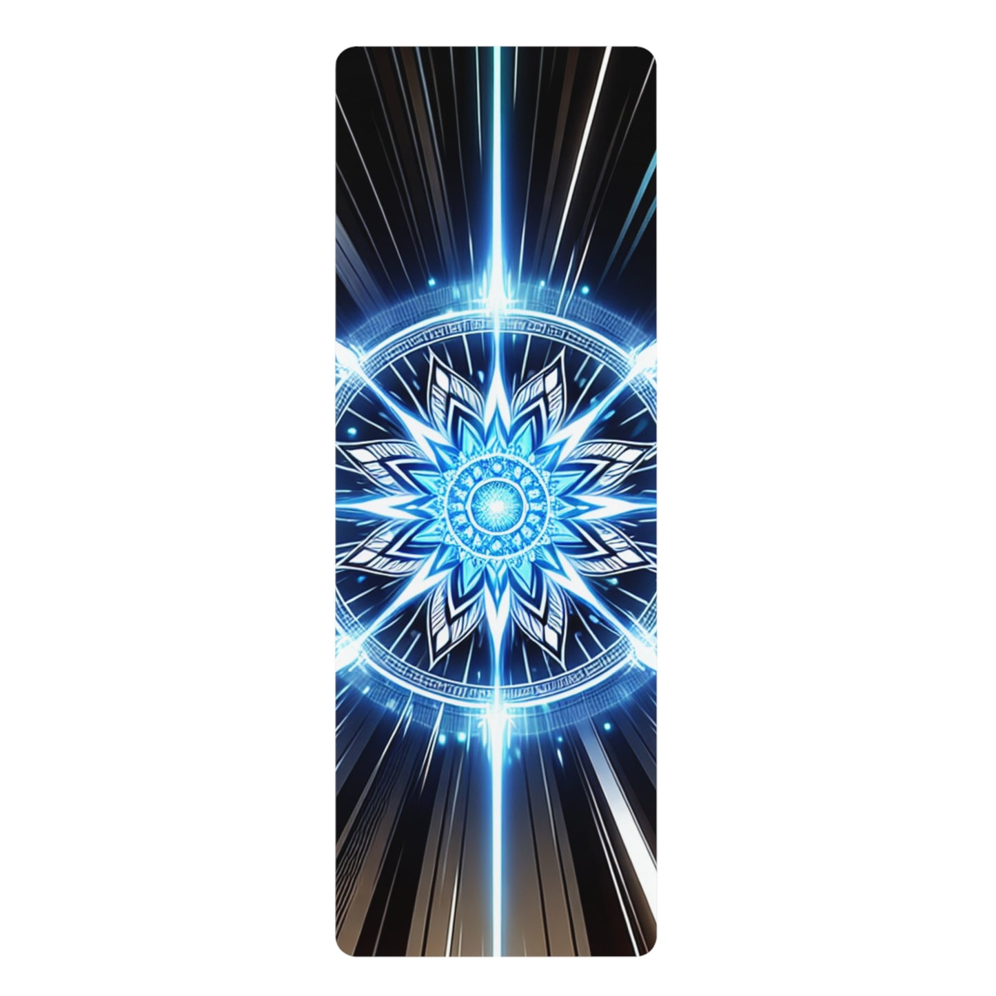 Speed Burst Mandala Yoga Mat – 3mm Natural Rubber | ASANIME Arc Series