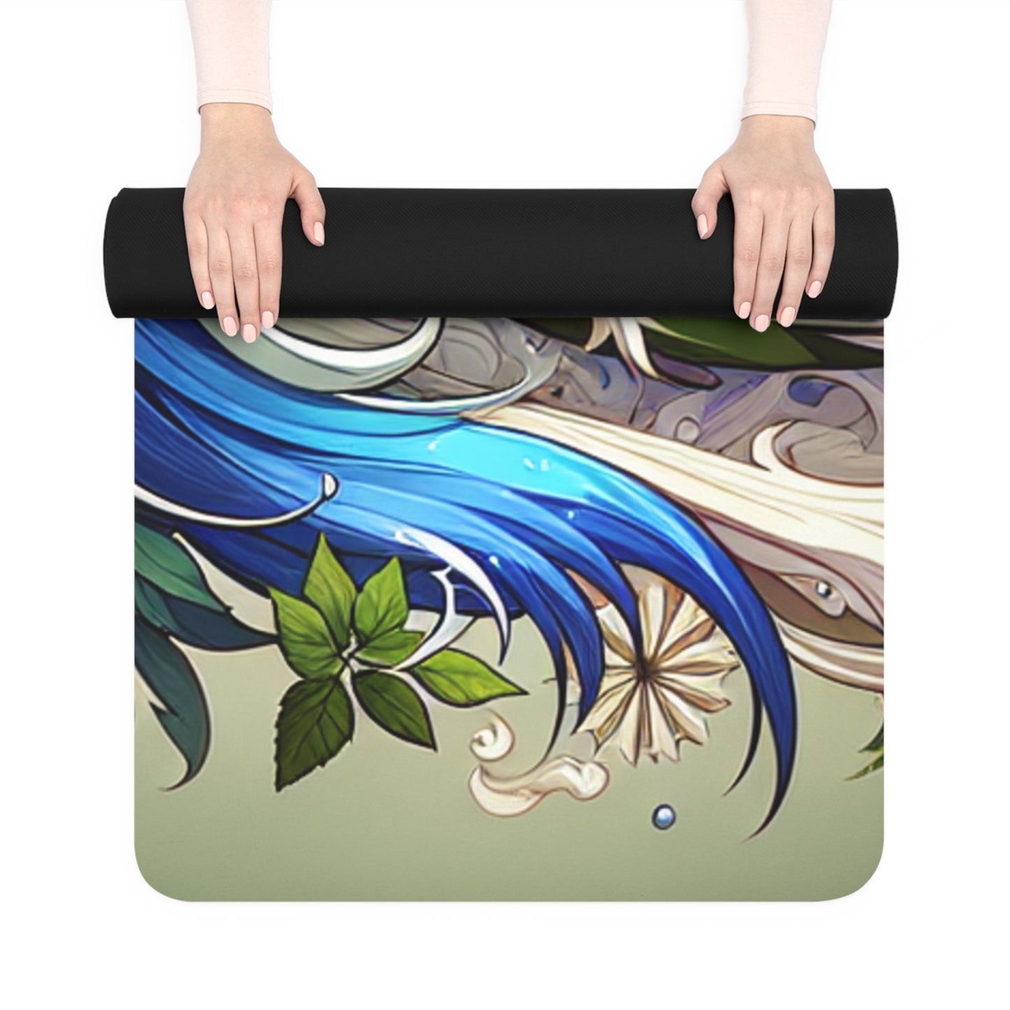 Spiral Nature Mandela Yoga Mat – 3mm Natural Rubber | ASANIME Arc Series