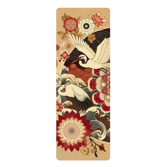 Kimono Pattern Mandala Yoga Mat – 3mm Natural Rubber | ASANIME Arc Series
