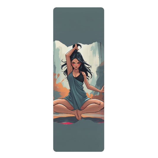 Void Flame Yoga Mat – 3mm Natural Rubber | ASANIME Arc Series