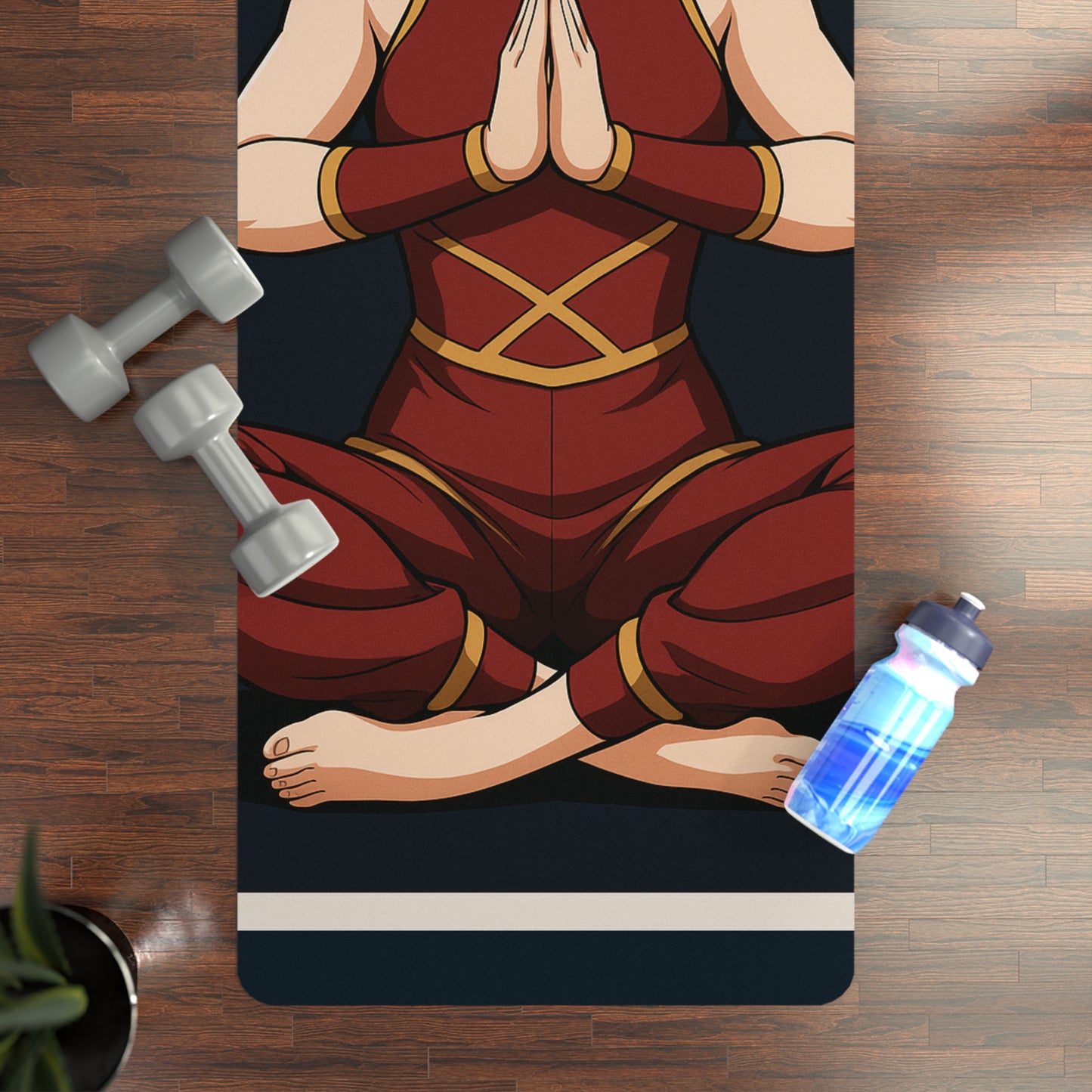 Resolute Flame Yoga Mat – 3mm Natural Rubber | ASANIME Arc Series