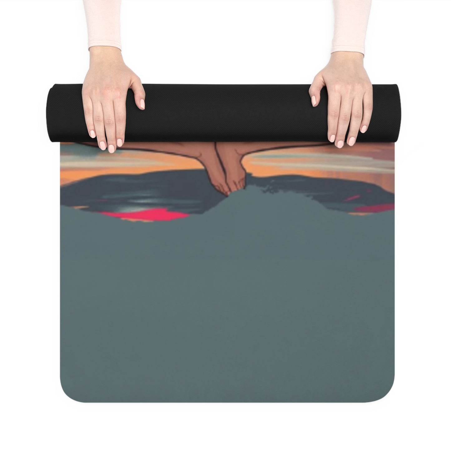 Void Flame Yoga Mat – 3mm Natural Rubber | ASANIME Arc Series
