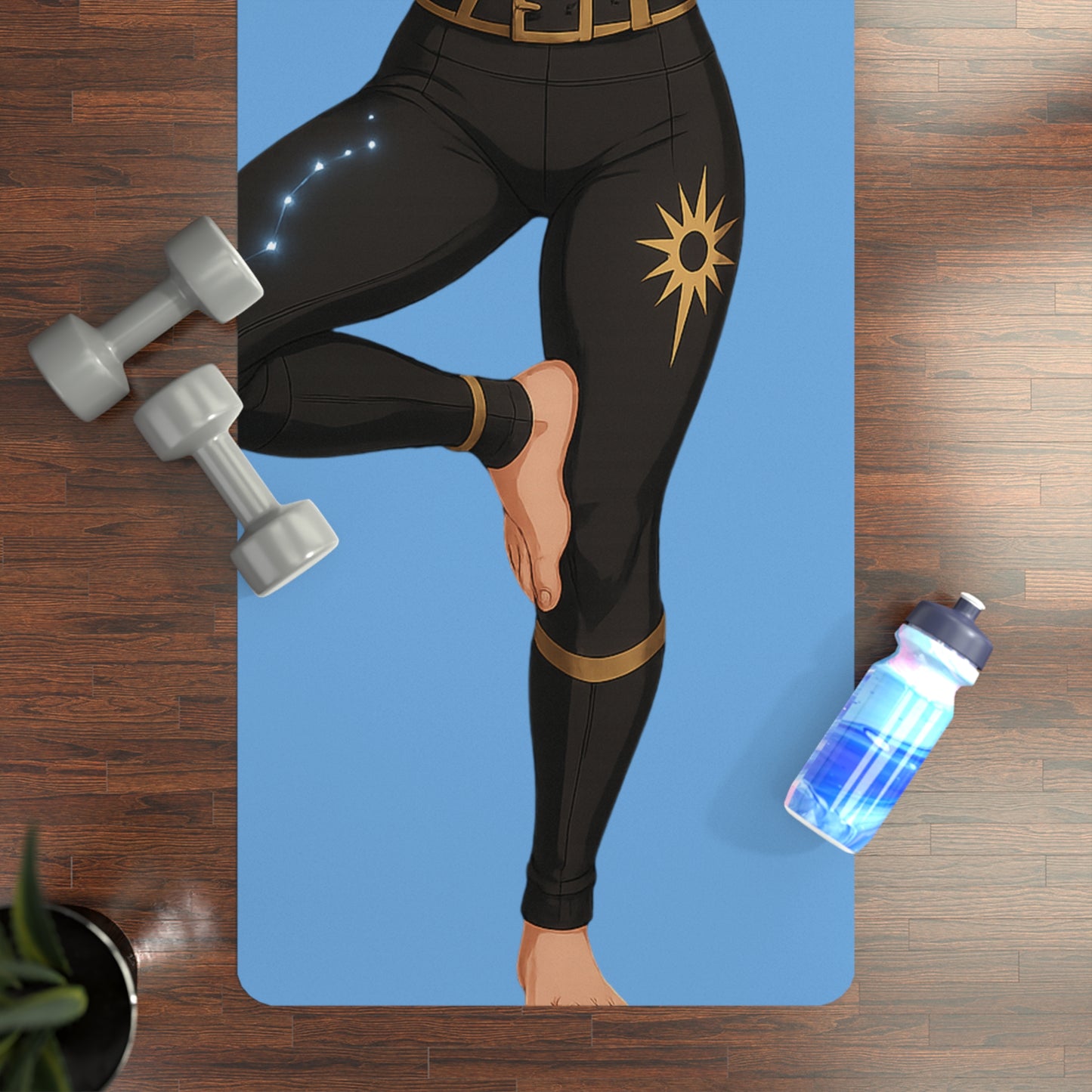 Celestial Gold Yoga Mat – 3mm Natural Rubber | ASANIME Arc Series