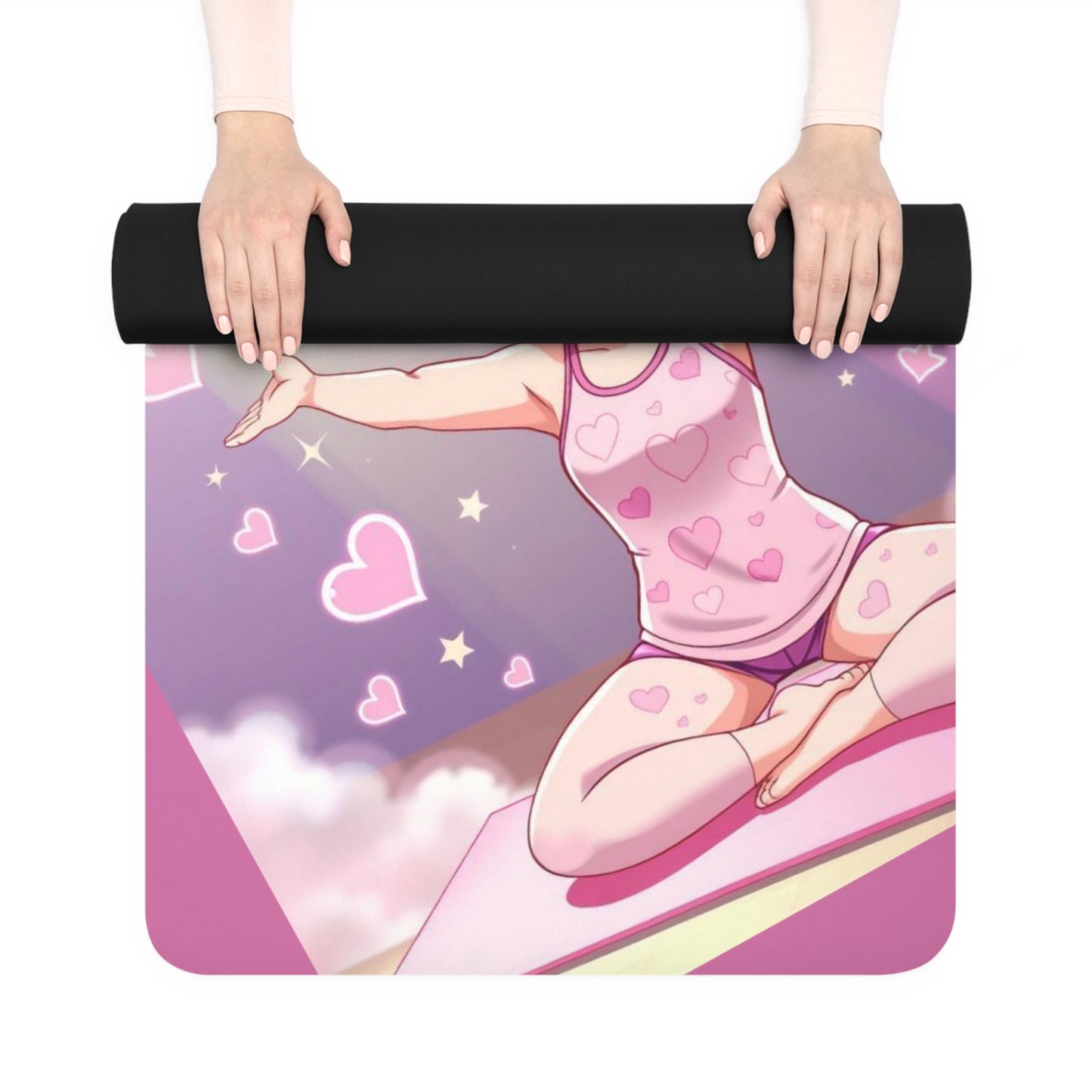 Bubble Beam Stretch Yoga Mat – 3mm Natural Rubber | ASANIME Arc Series