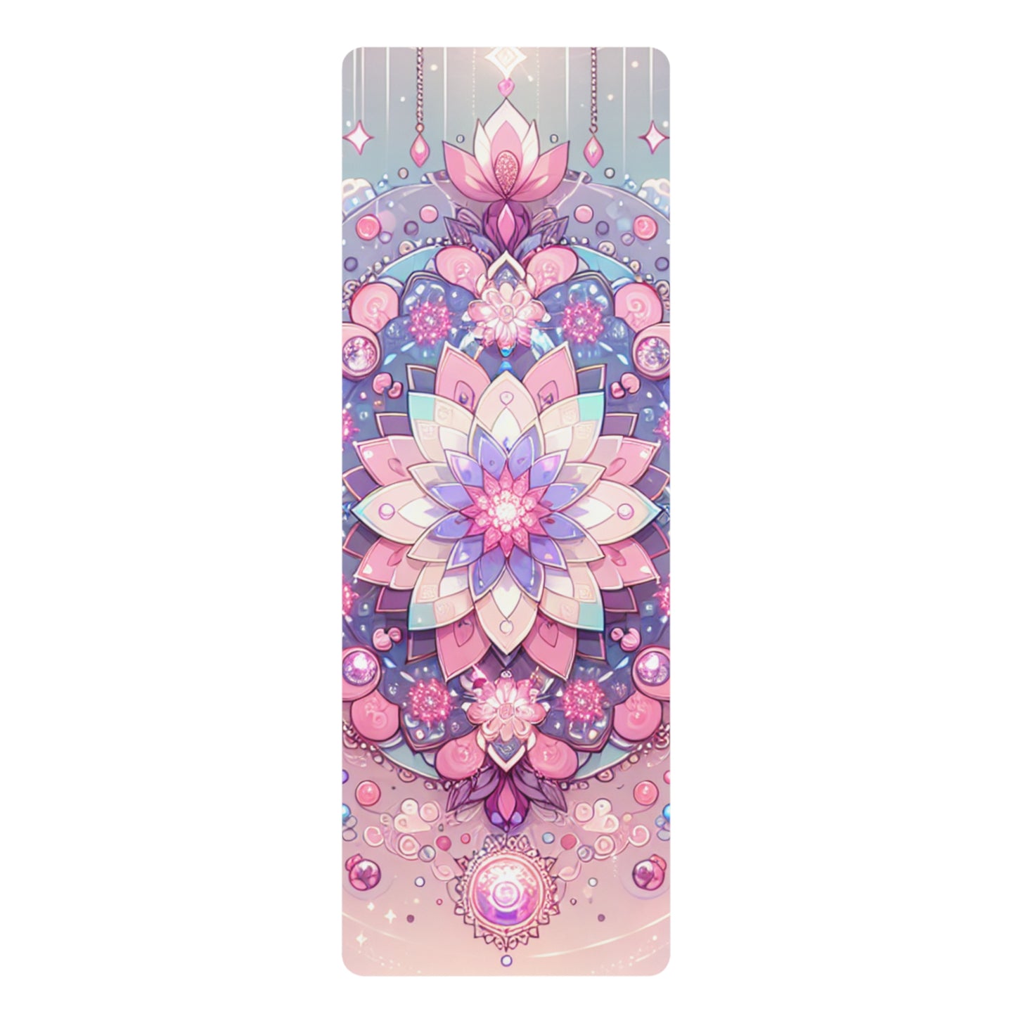 Shoujo Sparkle Mandala Yoga Mat – 3mm Natural Rubber | ASANIME Arc Series