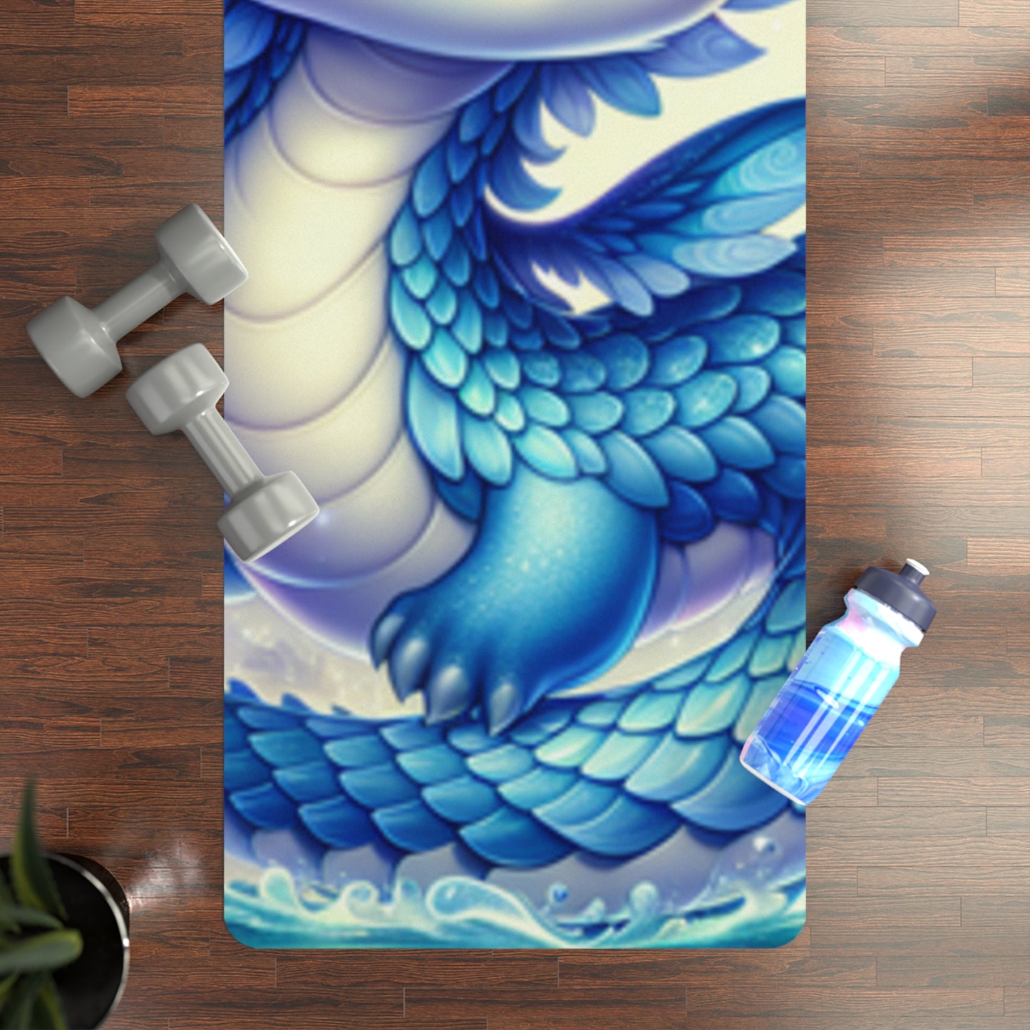 Cute Dragon Yoga Mat – 3mm Natural Rubber | ASANIME Arc Series