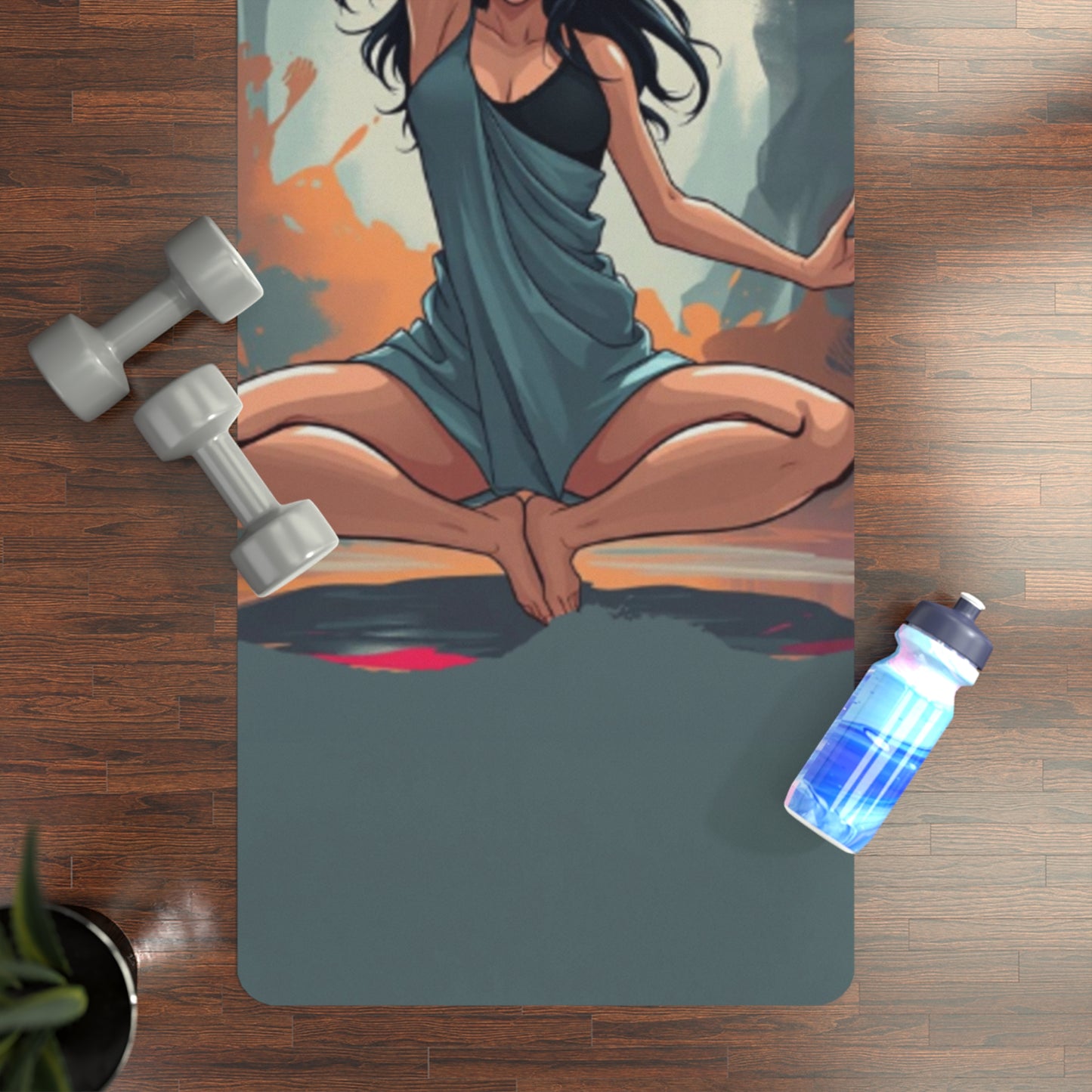 Void Flame Yoga Mat – 3mm Natural Rubber | ASANIME Arc Series