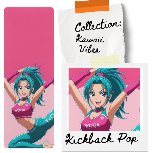 Kickback Pop Yoga Mat – 3mm Natural Rubber | ASANIME Arc Series
