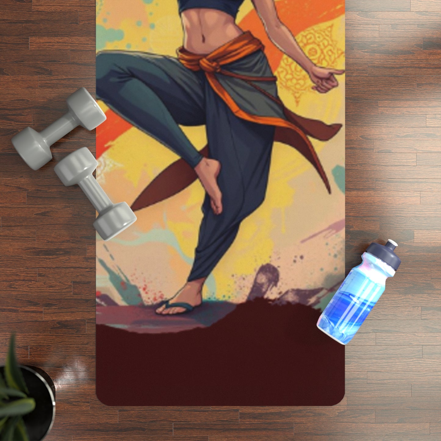 Grit Stance Yoga Mat – 3mm Natural Rubber | ASANIME Arc Series