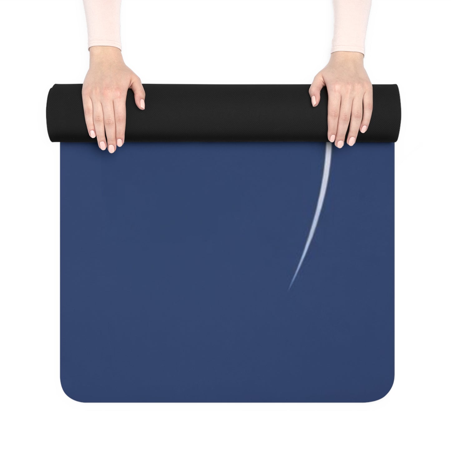 Midnight Curve Yoga Mat – 3mm Natural Rubber | ASANIME Arc Series