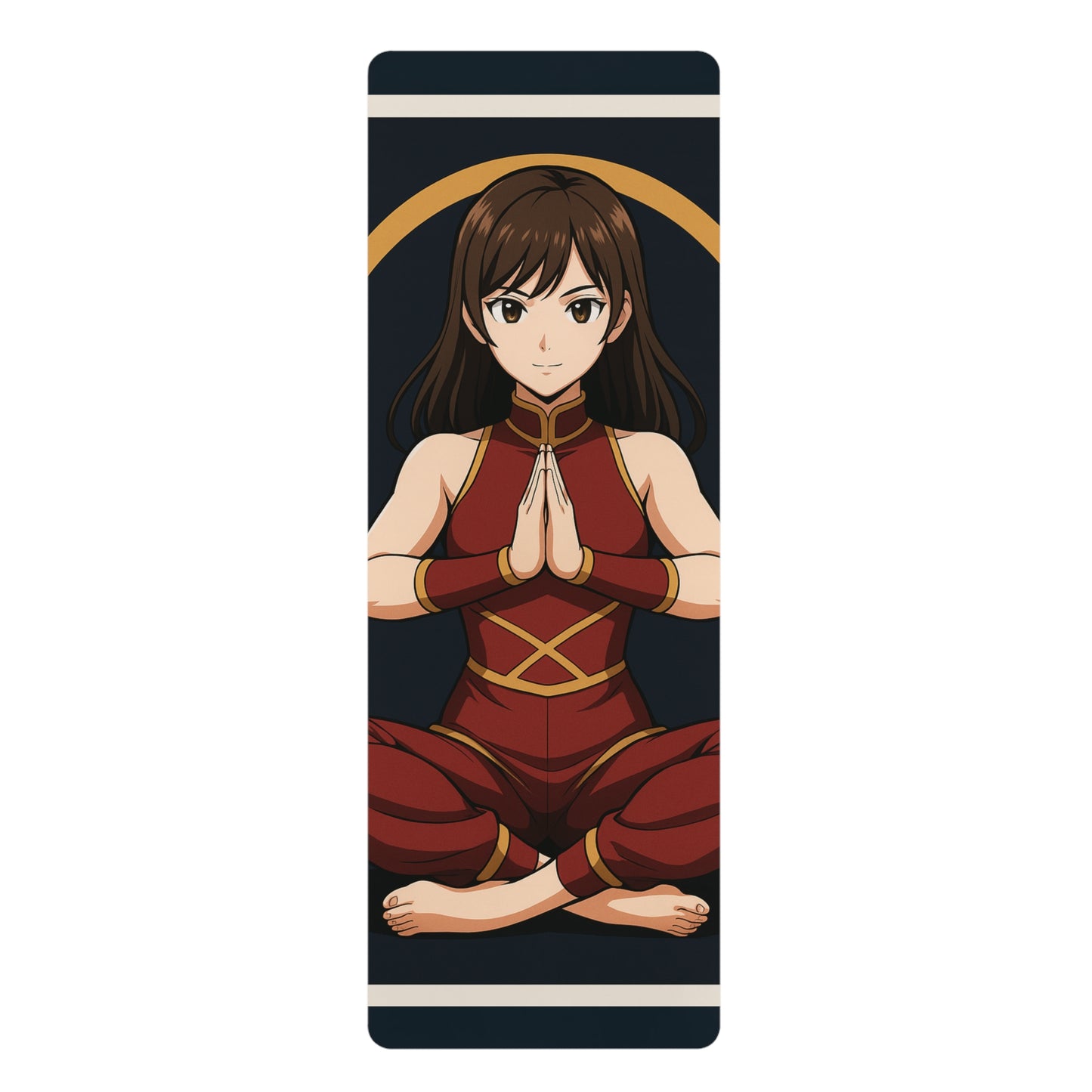 Resolute Flame Yoga Mat – 3mm Natural Rubber | ASANIME Arc Series